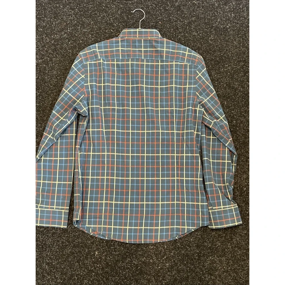 Banana Republic Mens Soft Wash Slim Fit Green Plaid Button Up Shirt Medium